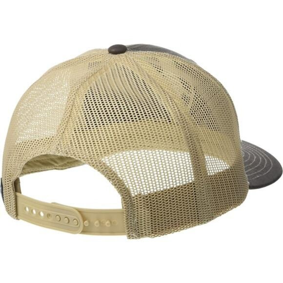 Mens Brown Tan Mesh Trucker Hat Snapback Adjustable Baseball Cap - Picture 2 of 4